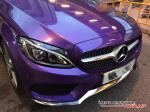 Mercedes-Benz C250 Coupe Gloss Metallic Purple by Impressive Wrap 2016 года